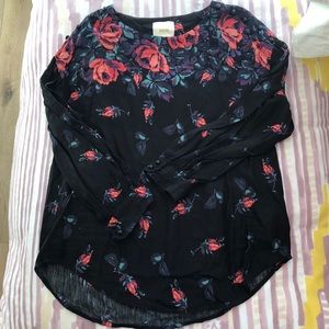 Maeve floral blouse from Anthropologie.